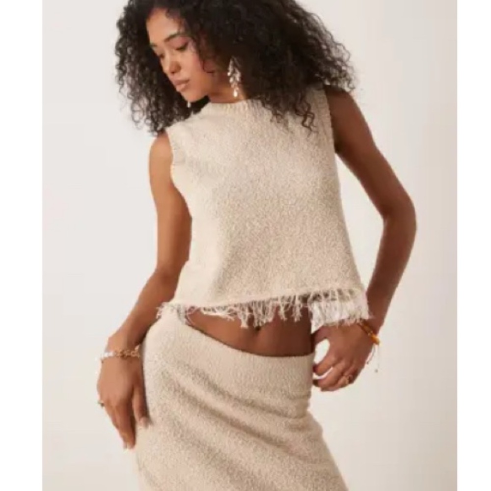 ASOS Cream Skirt Set